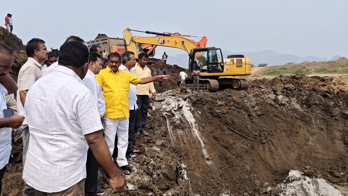 Complete Budameru retaining wall works before June 10, Nimmala tells officials