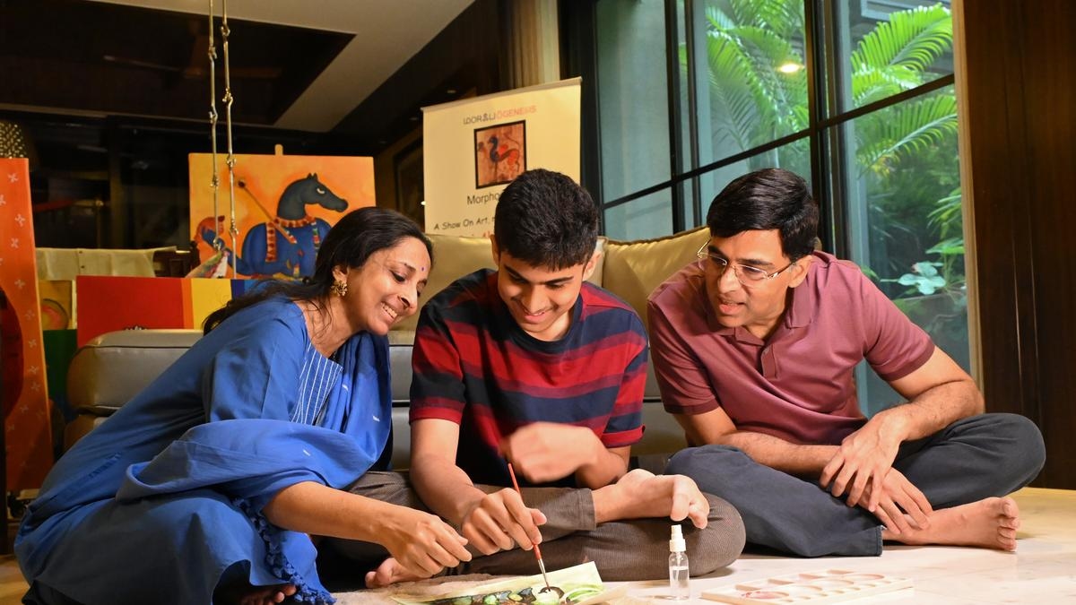 Meet the Anands: How chess icon Viswanathan Anand's son has taken to art