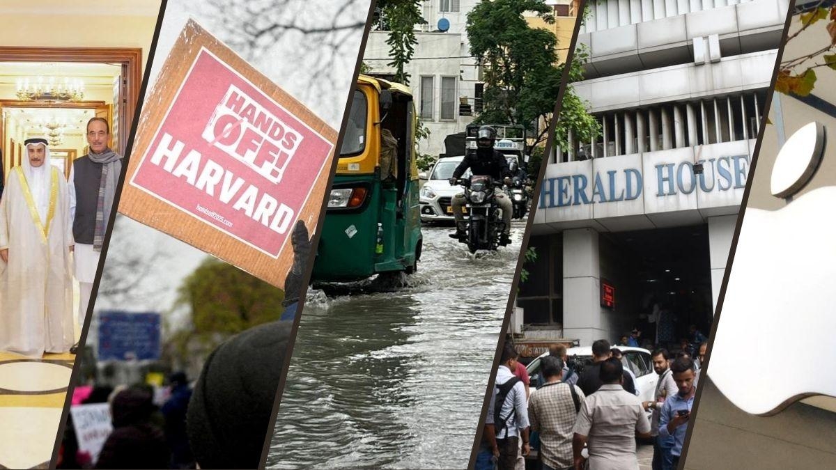 National Herald case, Bengaluru rains, Harvard foreign enrolment ban and more: The week in 5 charts
