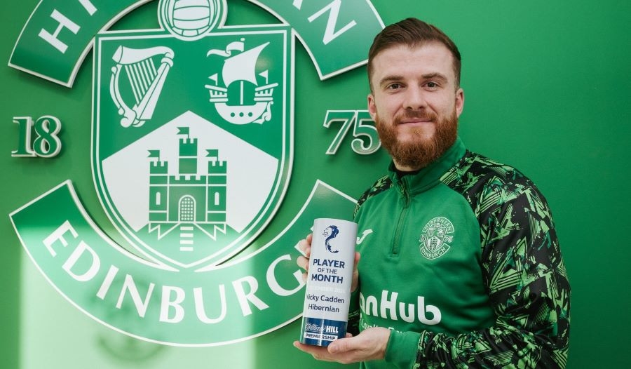 Nicky Cadden named Hibs Player of the Year