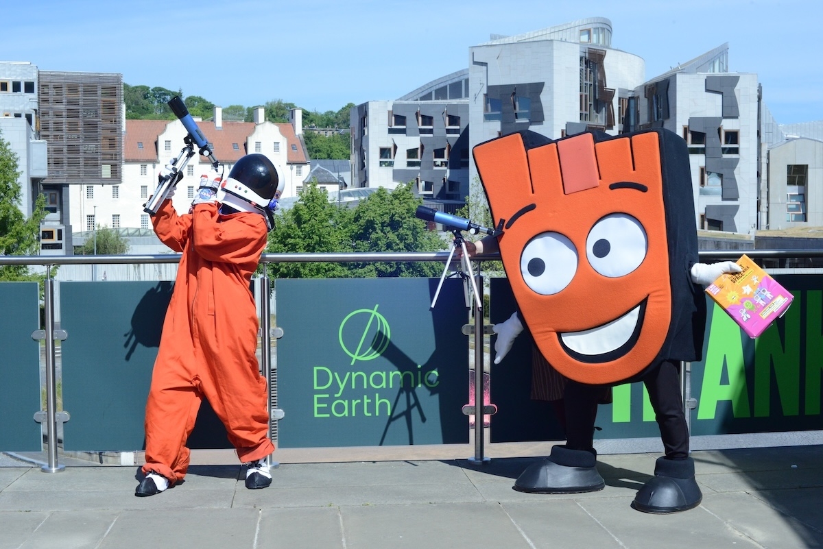 Space walk is part of Walk to School Week