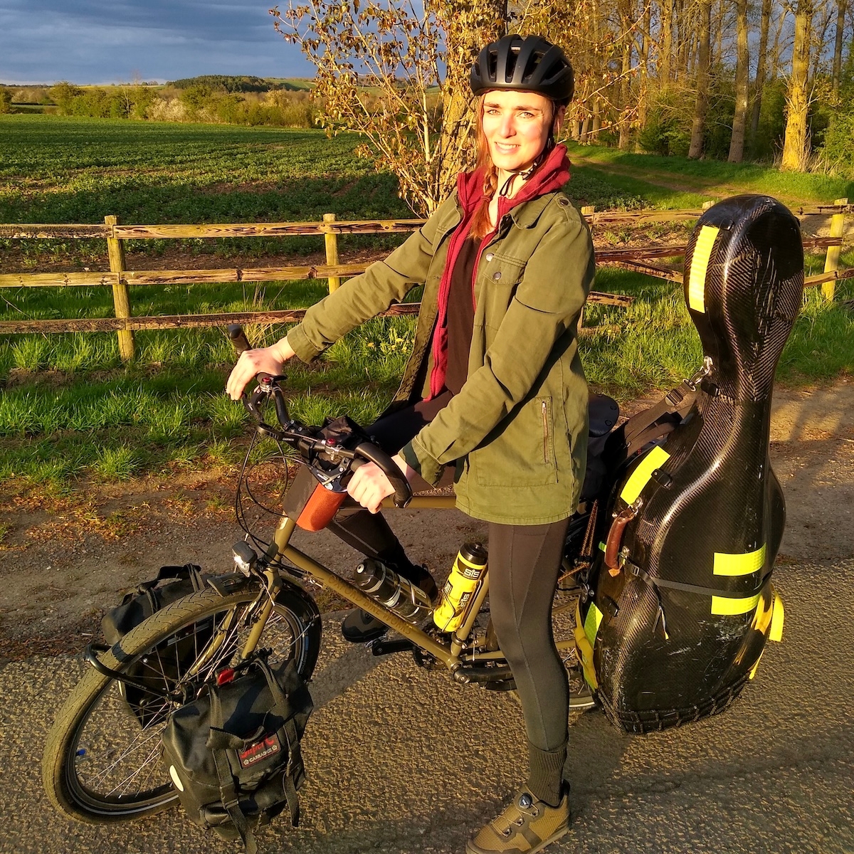 The cycling musician who is pedalling for the planet