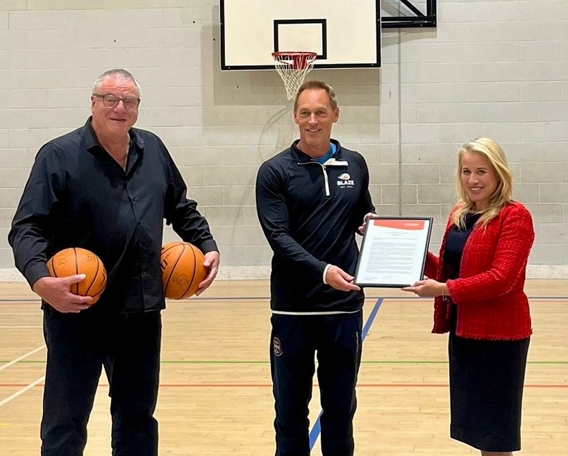 Civic recognition for Blaze basketballers