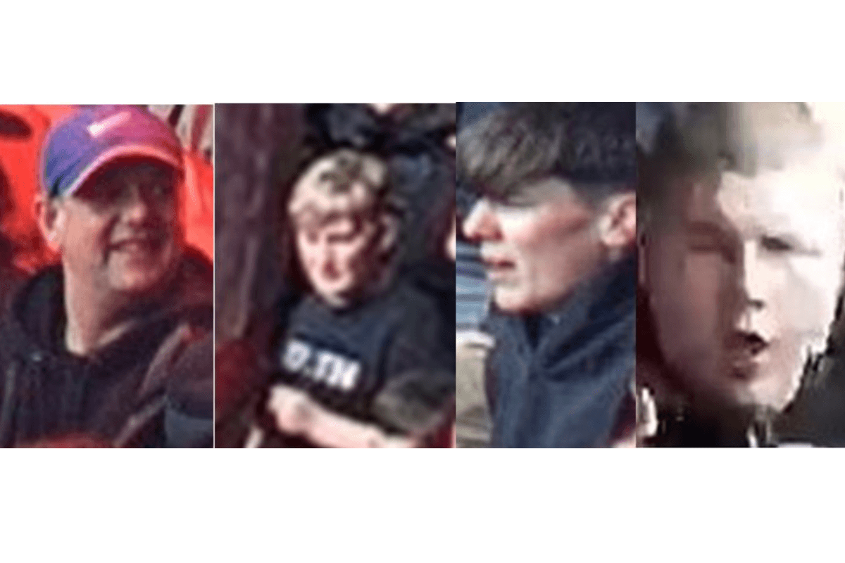 Police release images of four men following disorder at Hearts v Aberdeen game