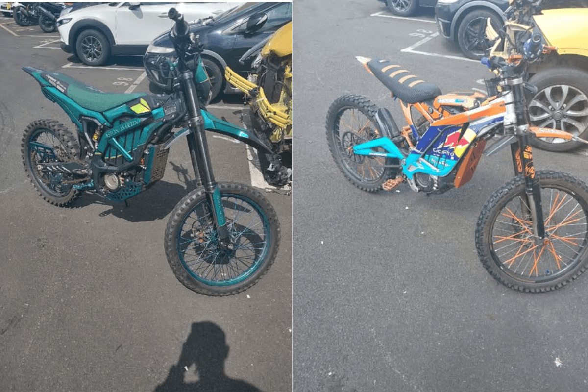Police take another two illegal electric motorcycles off the streets