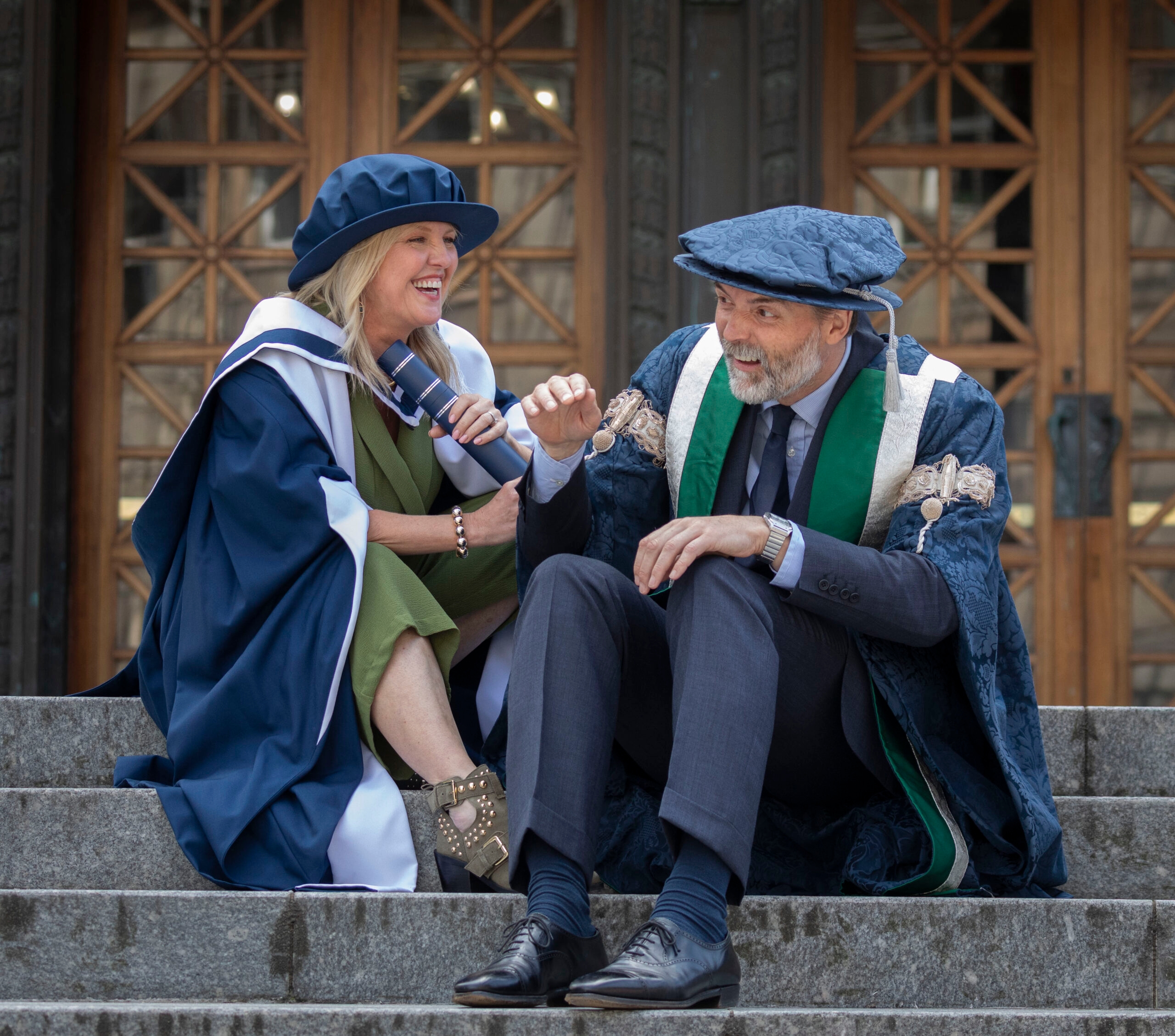 Honorary degrees conferred by Queen Margaret today