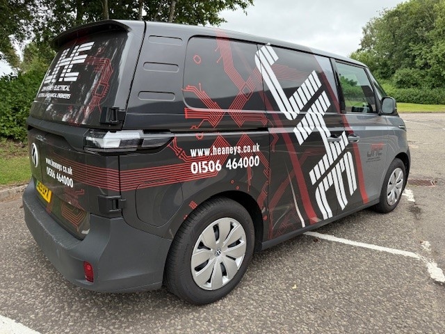 JHE accelerates eco drive with first electric van