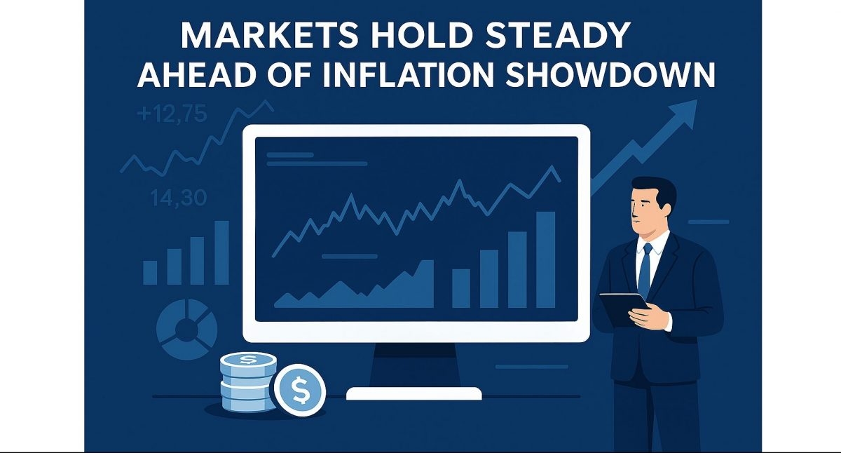 @ the Bell: Markets hold steady ahead of inflation showdown