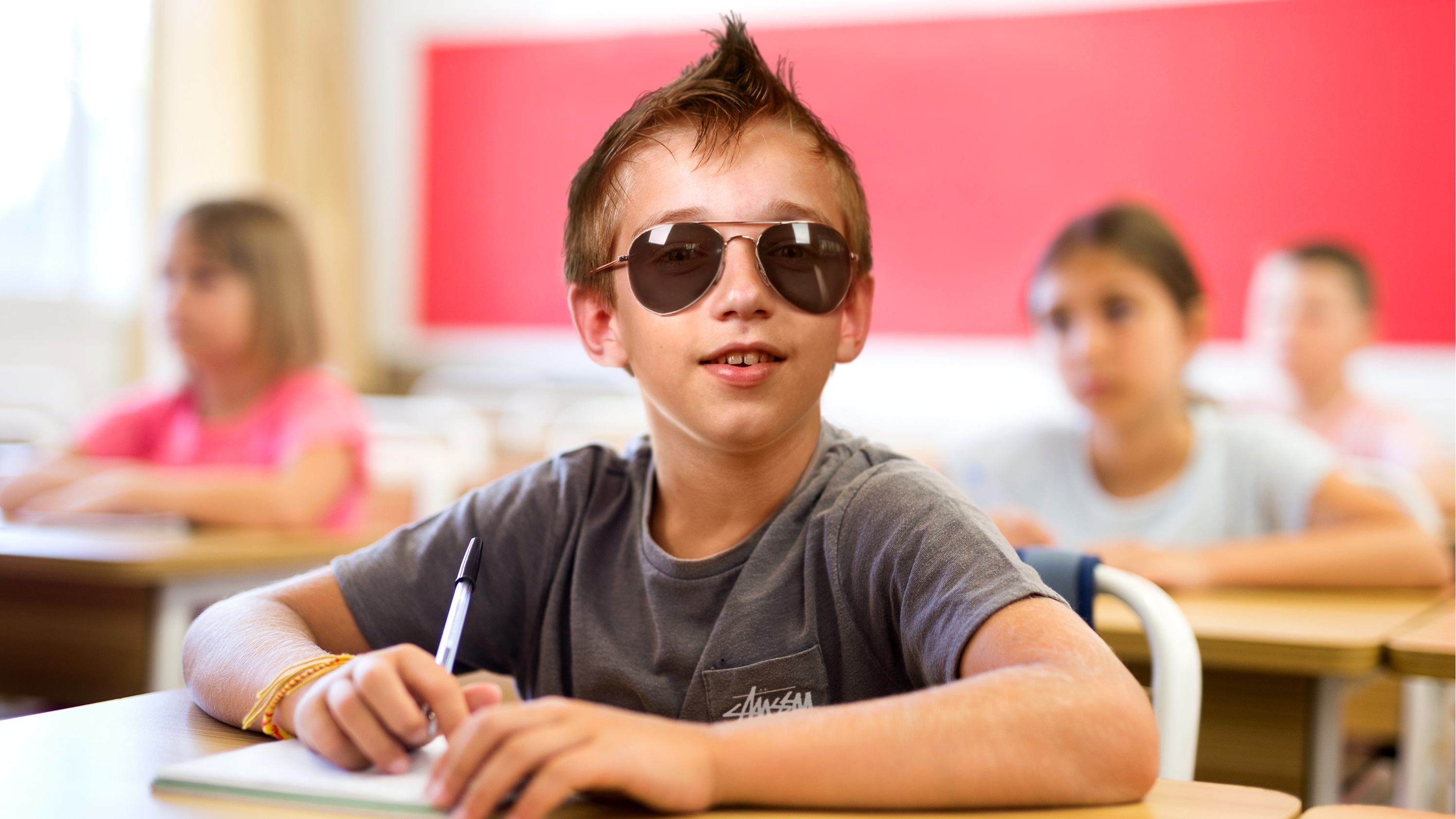 Teacher Can Tell Child With Spiky Hair, Sunglasses Comes From A Rad Home