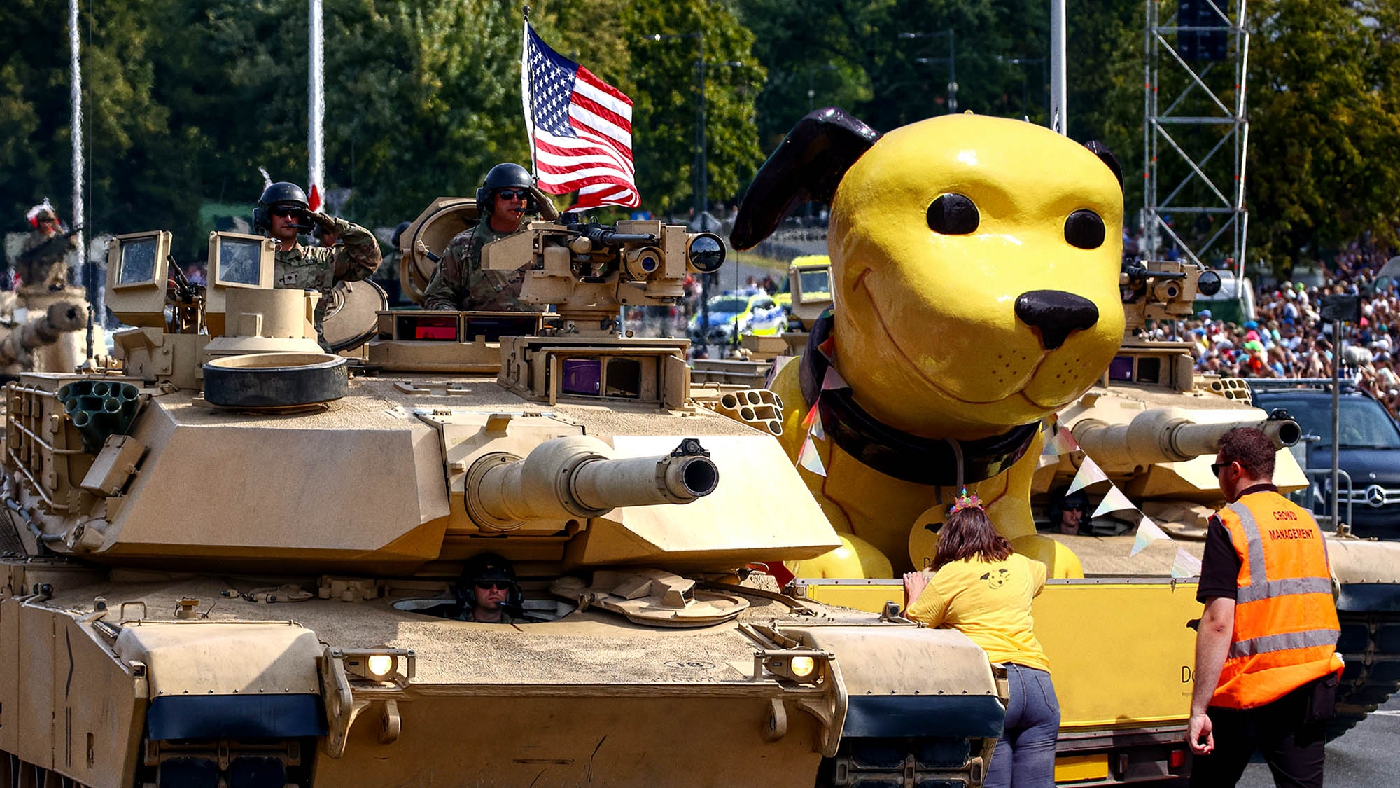 Owner Of D.C. Doggy Daycare Worried Her Military Parade Float Sticking Out