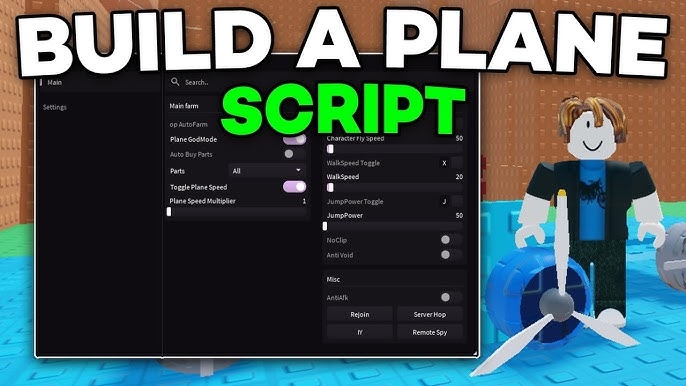 Build A Plane Script - #1 Trending Roblox Script