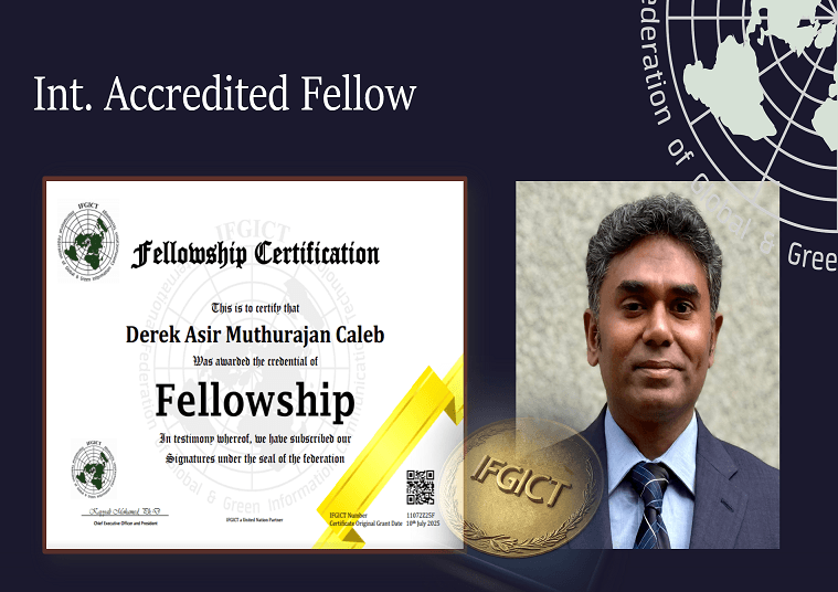 Derek Asir IFGICT Fellow Grade: Storage Network Technology