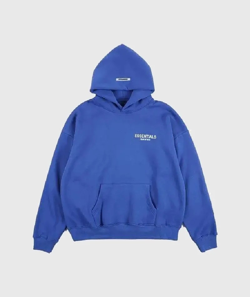 Essentials Fear of God Blue Hoodie