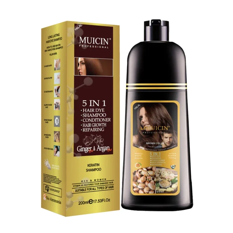 HAIR COLOR SHAMPOO WITH GINGER & ARGAN OIL