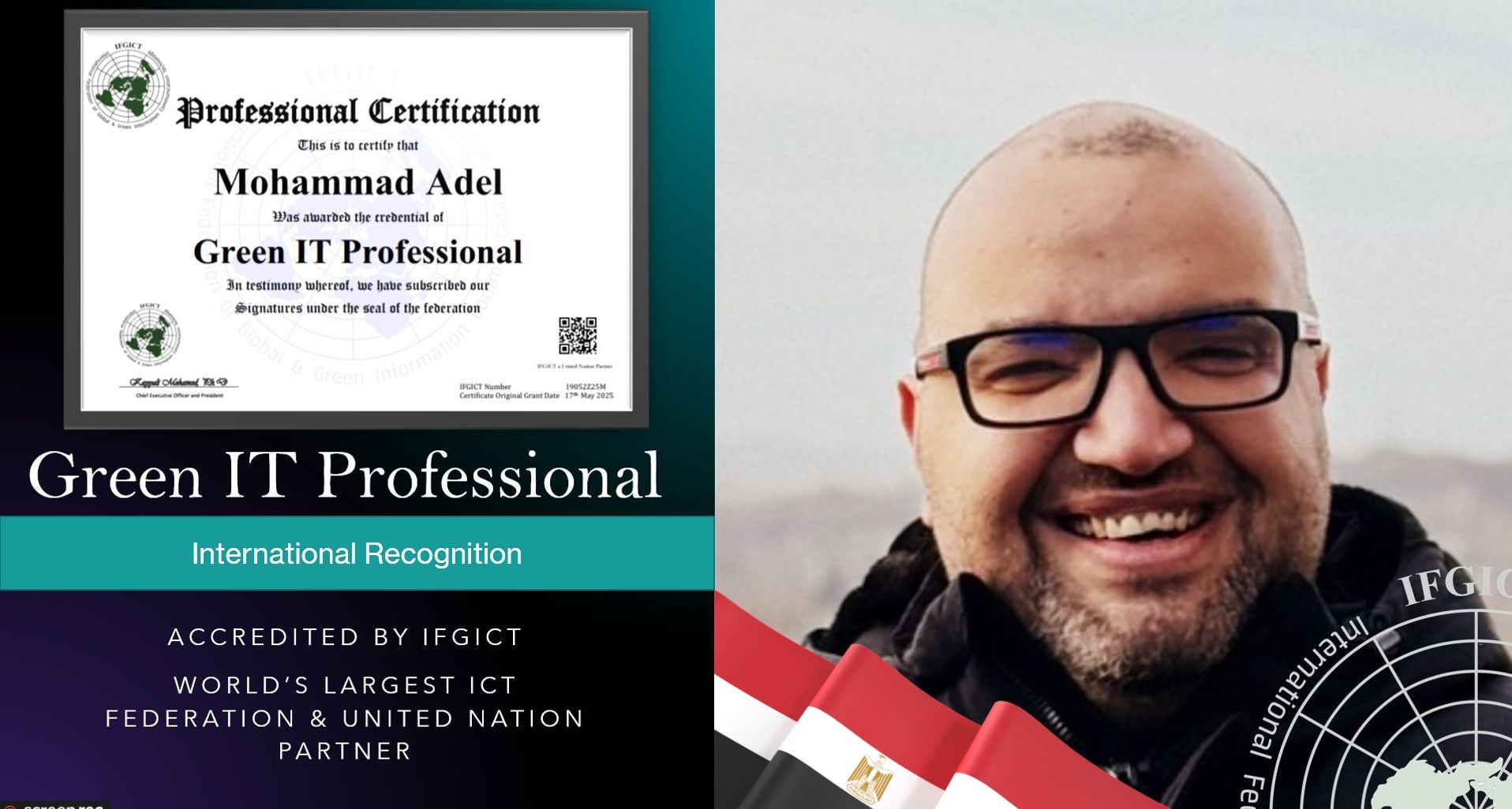 Mohamed Adel Leads the Charge for IFGICT in the Middle East