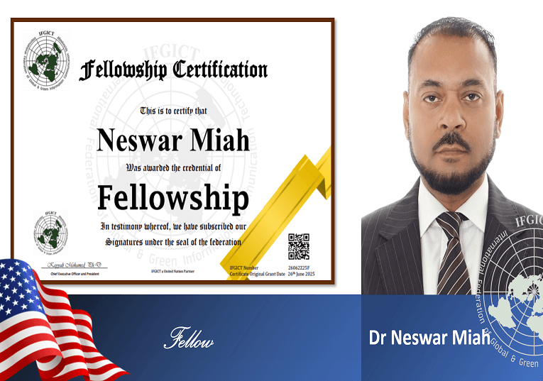 Dr. Neswar Miah: Awarded IFGICT Fellow Grade