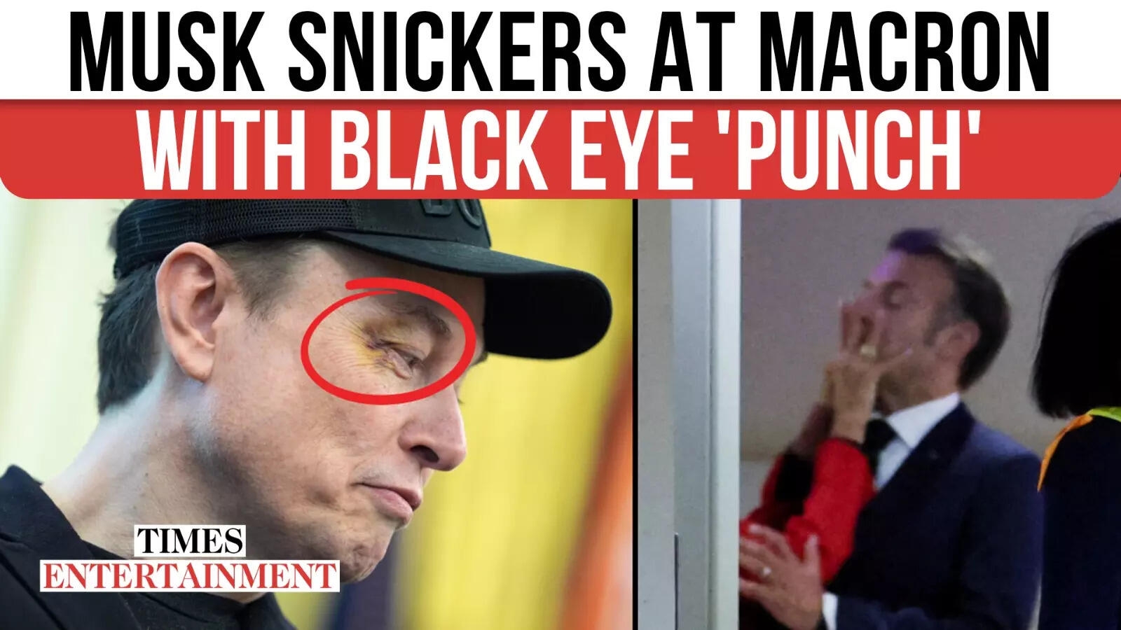 Musk's Black Eye Sparks Macron 'Slap' Joke At Oval Office, Trump Laughs With Billionaire Ally