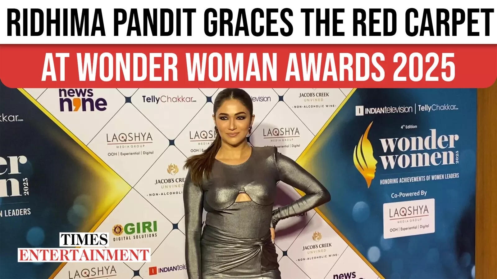 Ridhima Pandit Graces the Red Carpet at Wonder Woman Awards 2025