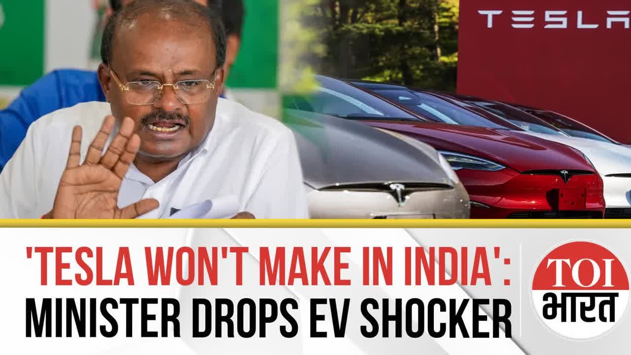 Elon Musk's Tesla Not Interested to Make Electric Cars in India, Only Showrooms Coming Up: Minister