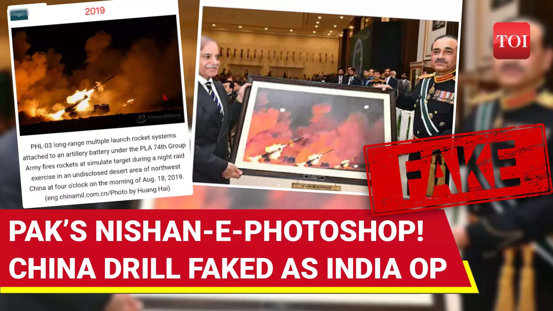 Pakistan Frames Its Fakery; Passes Off Chinese Drill Pic As India Strike