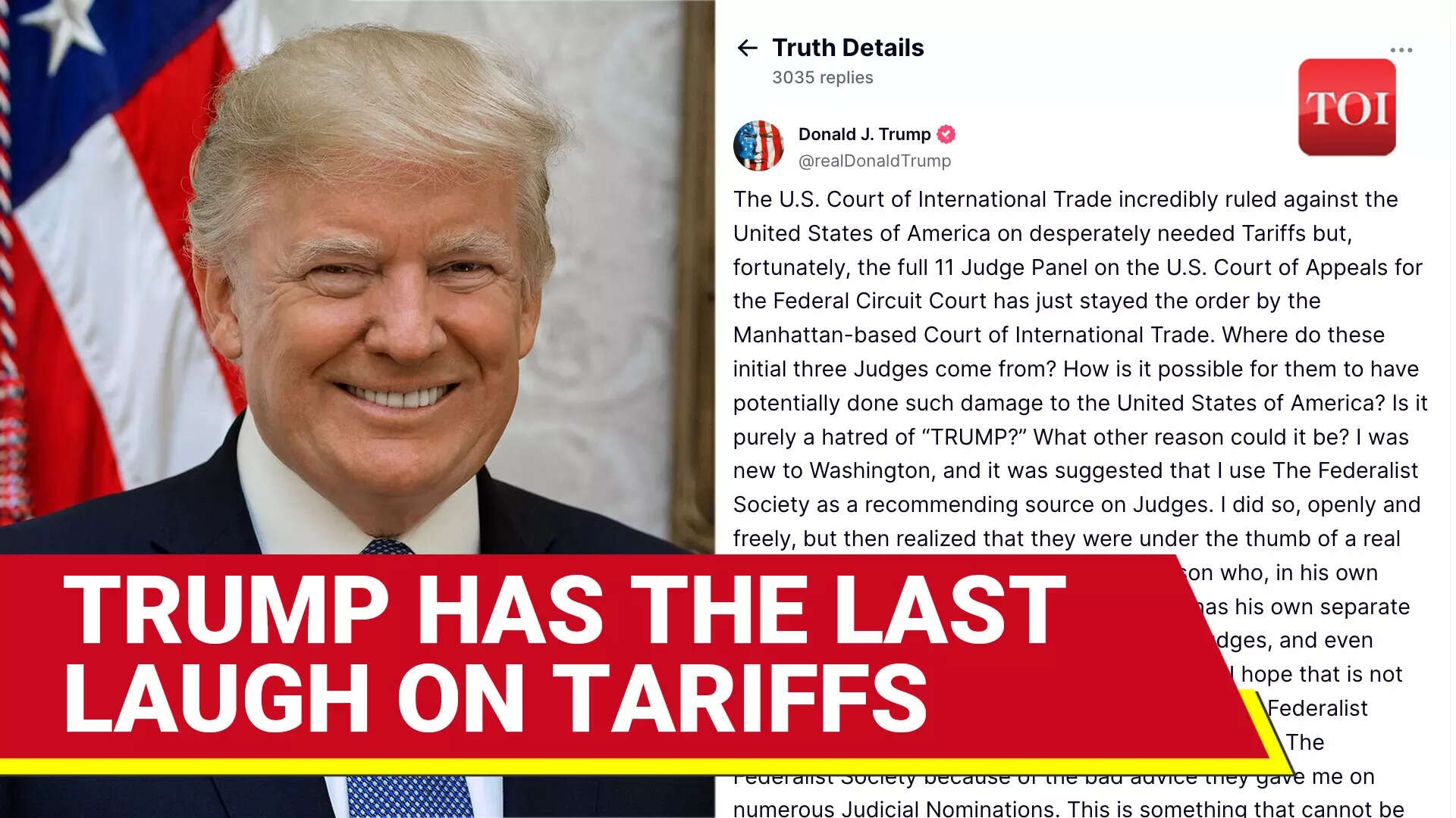 Trump SHAMES 'Sleazebag, Backroom Hustlers' As Court Reinstates His Tariffs