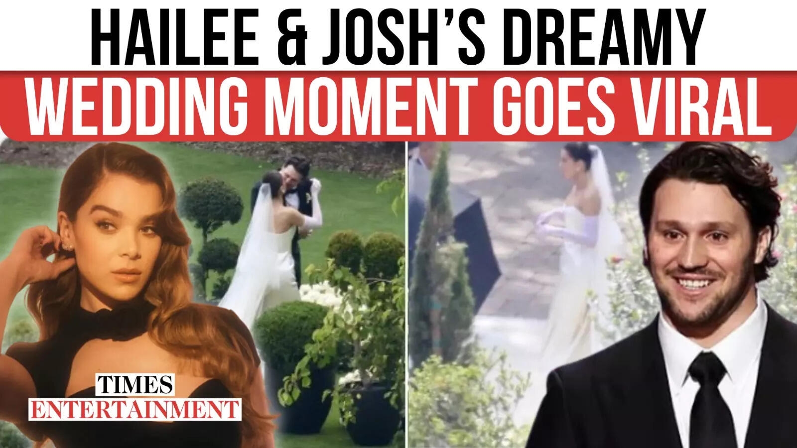 Hailee & Josh Seal Their Love Story With A Kiss; Inside Their Dreamy Wedding Day