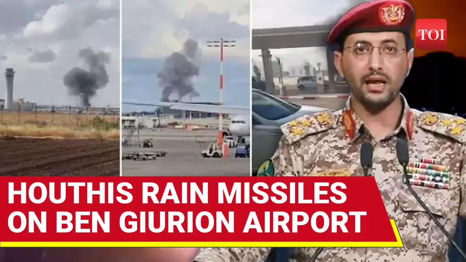 Houthis Fire Ballistic Missile At Israel's Ben Gurion Airport, Triggering Air Raid Sirens