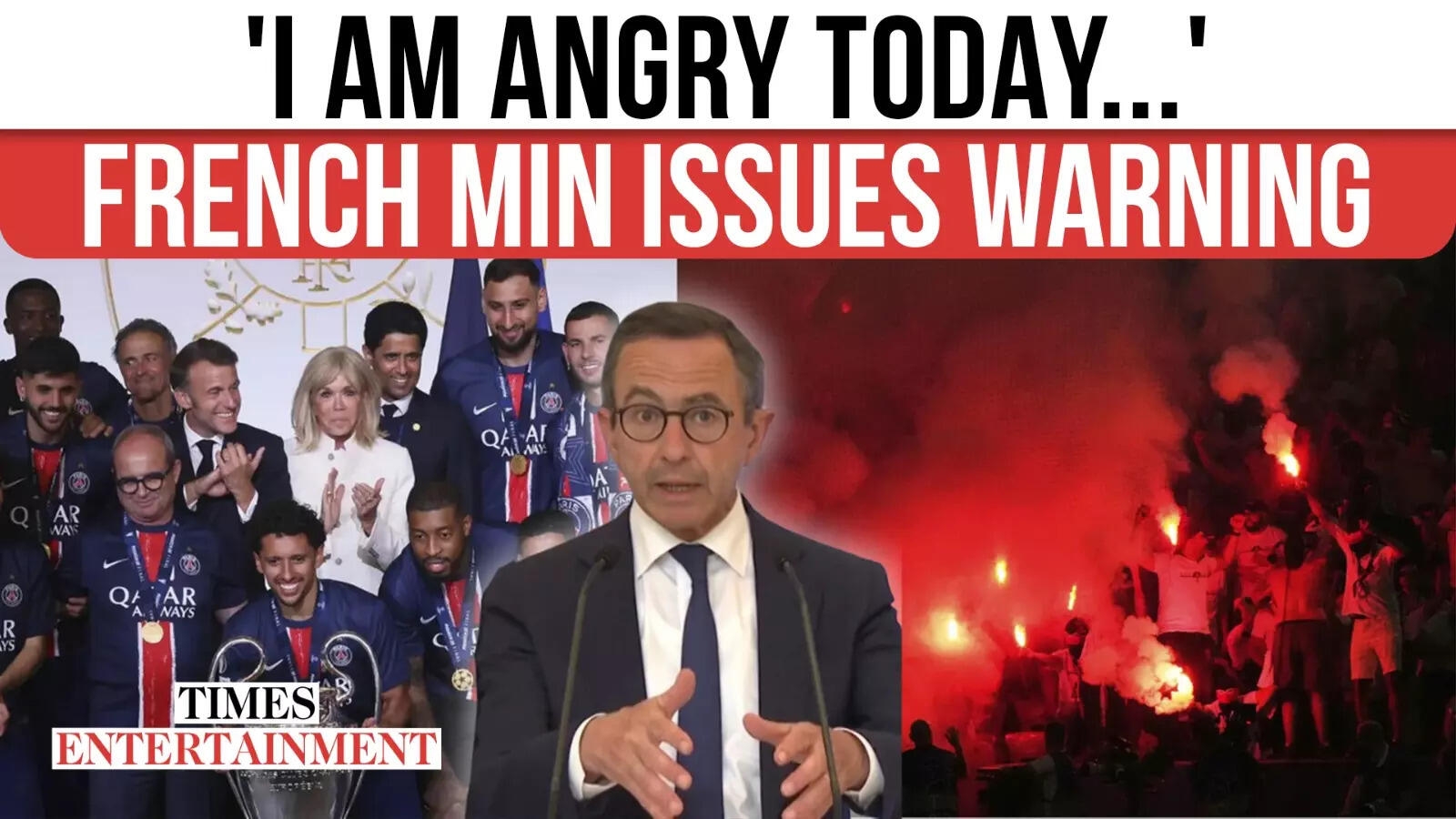 PSG Victory Parade Chaos; Minister Slams ‘Extreme Violence' Across France
