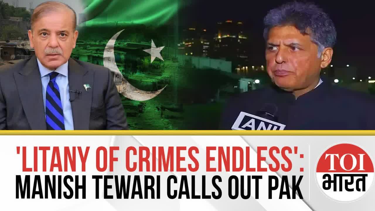 'Litany of Pakistan's Crimes is Endless': Manish Tewari Rips Into Islamabad's 'Bloody' Track Record