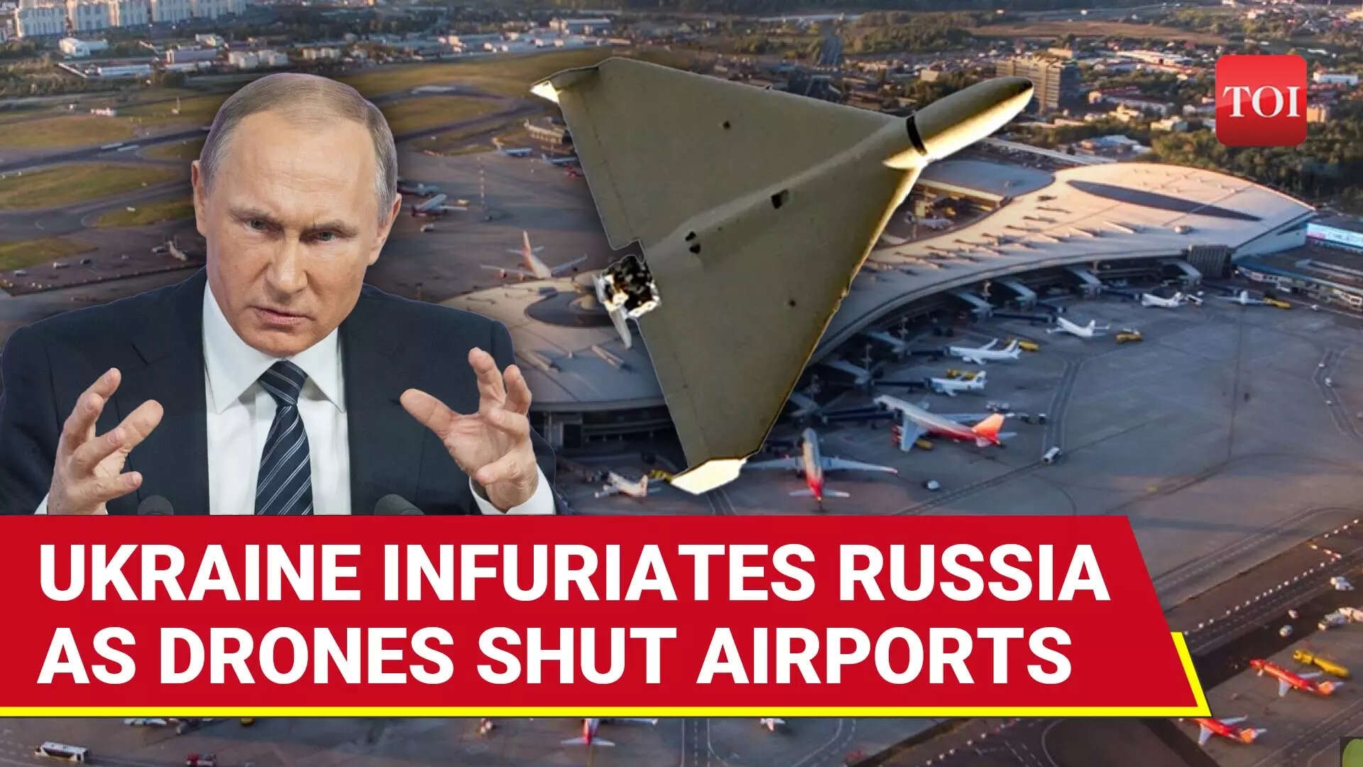 Moscow ATTACKED: Angry Russia's Retaliation Torches Ukraine After Drones Force Airport Shutdown