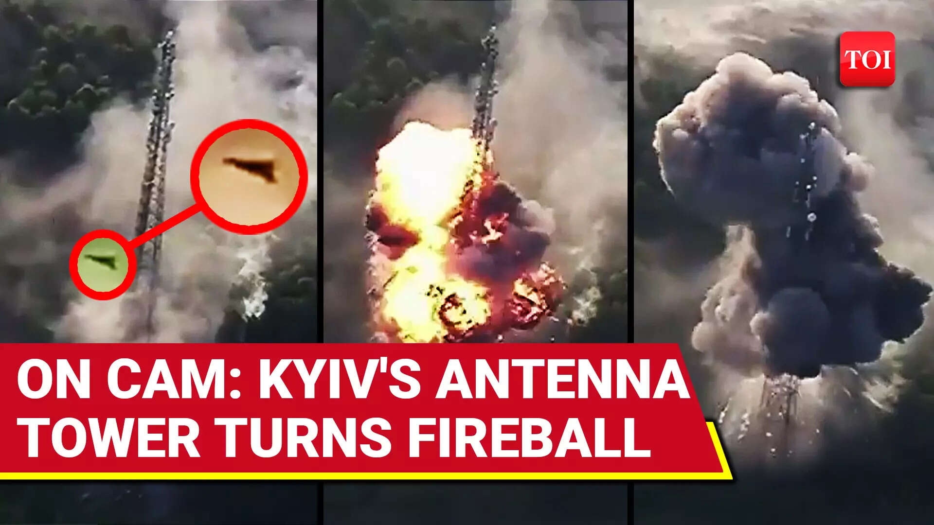 Putin's Geran Drones OBLITERATE Ukraine Army's Antenna Tower; UNESCO Cathedral Also Hit
