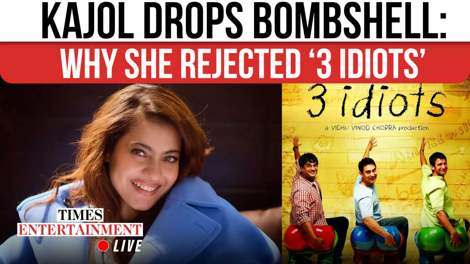 Kajol Reveals Why She Rejected ‘3 Idiots' and More Big Hits