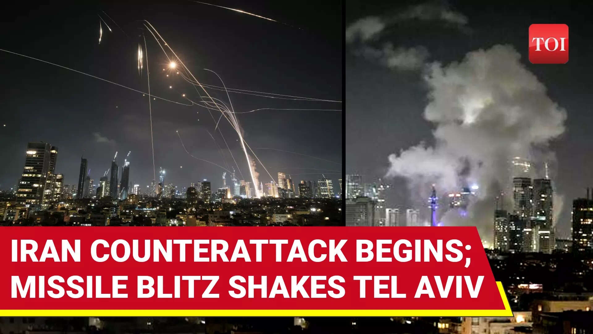Iran's FEROCIOUS Retaliation Pierces Iron Dome; Multiple Missiles Hit Tel Aviv, Jerusalem