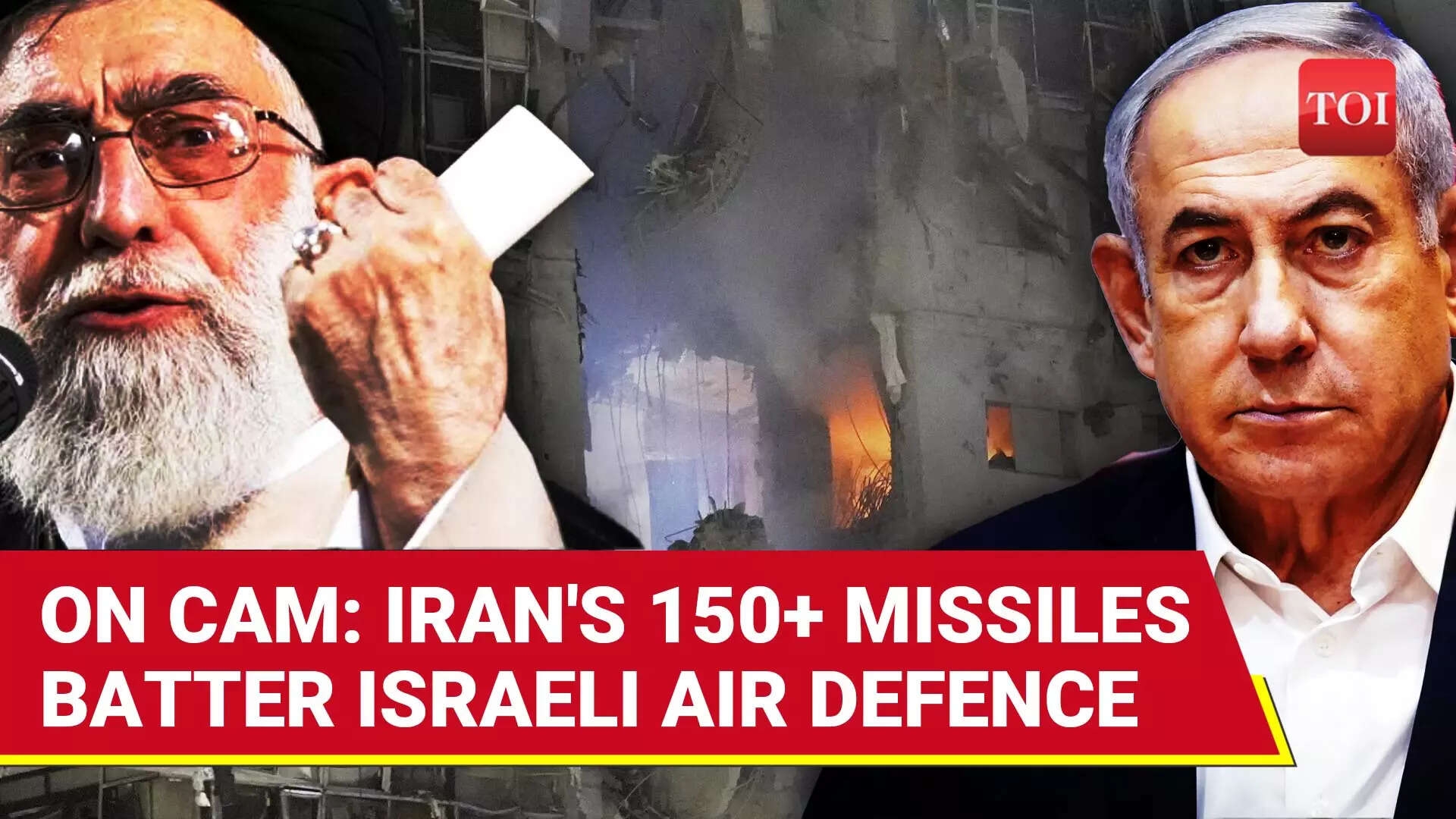 On CAM: Iranian Missile's DIRECT HITS Shake Central Israel; Sirens Blare, Dozens Injured I Aftermath