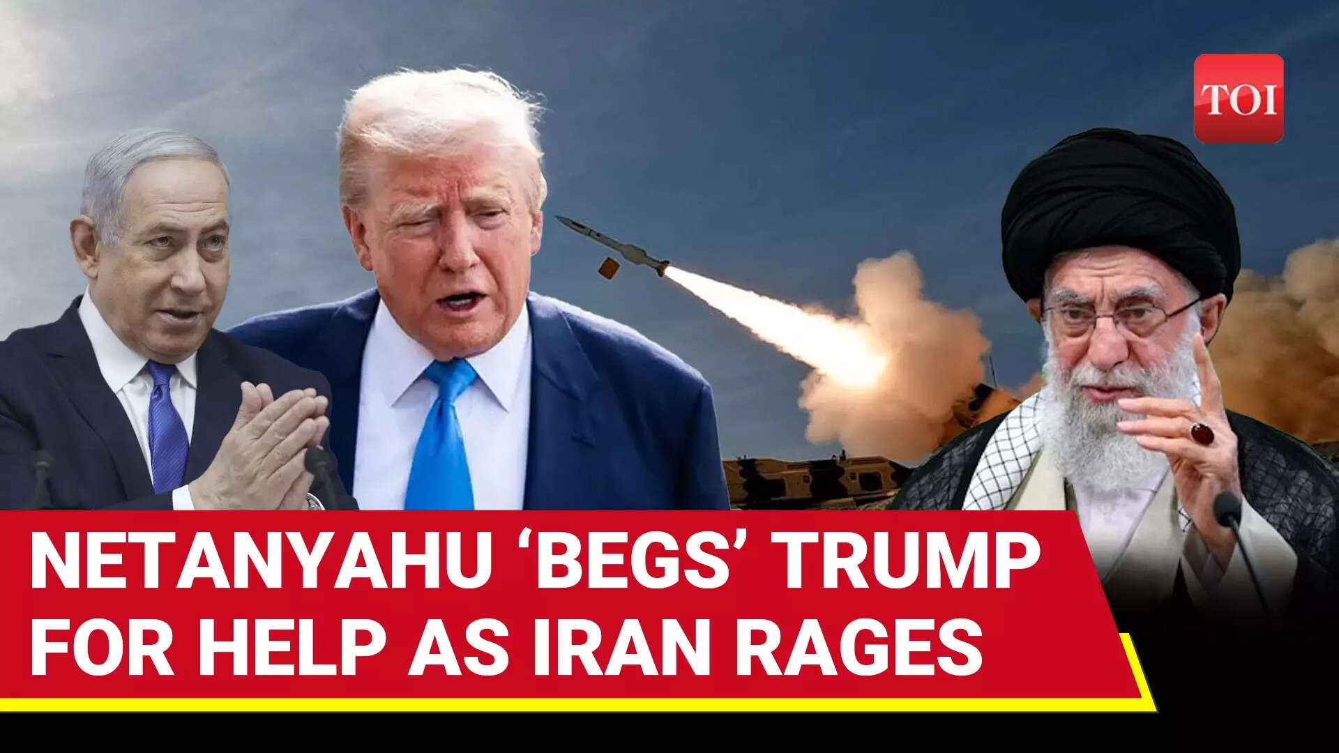 Netanyahu Urges Trump To Join War As Iran Hits Israel With 100 Missiles In "True Promise 3"