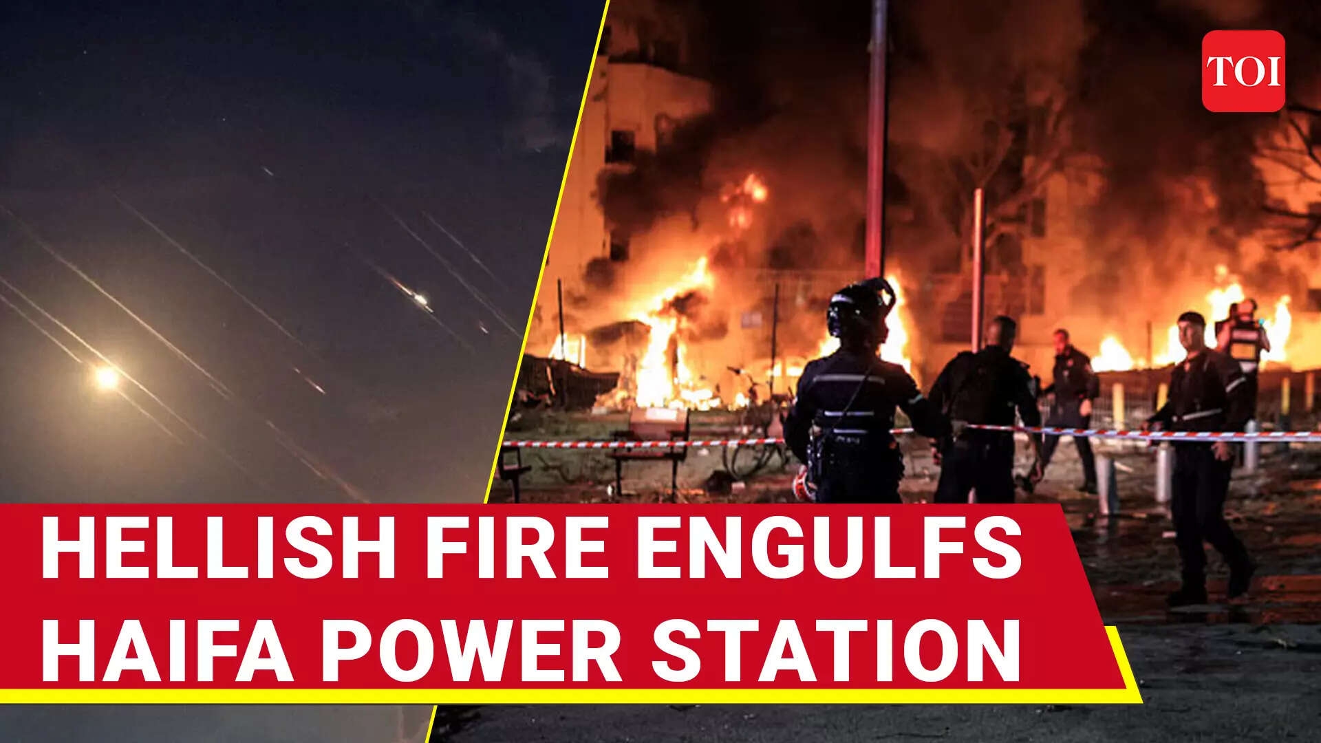 Iran's Missile Strike On Haifa Kills 3, Power Station Near Port Reportedly Catches Fire