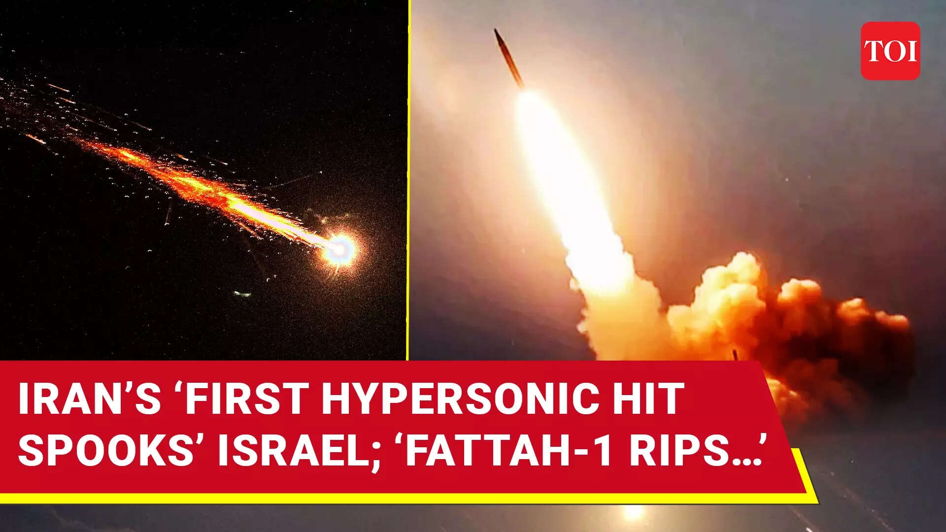 Iran Stuns Israel, Fires Hypersonic Missile Fattah-1 At Tel Aviv