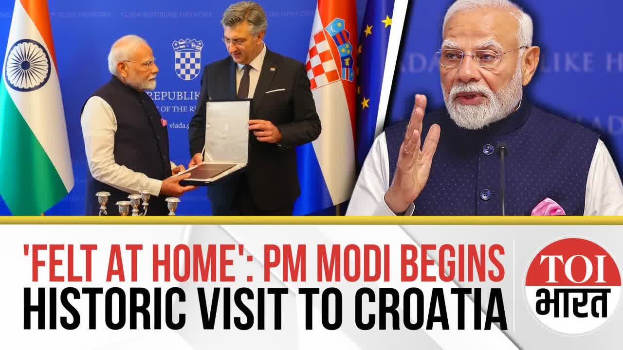 'Felt At Home': PM Modi Makes Historic Visit To Croatia, Signs Key Deals With Croatian PM Plenkovic