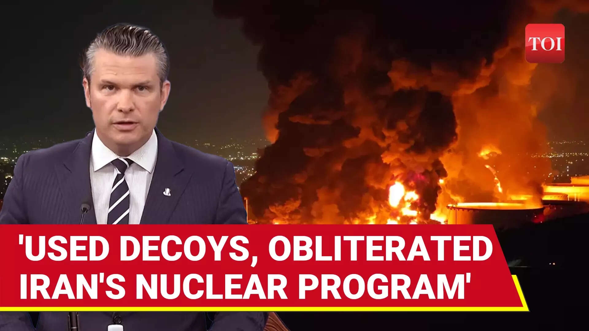 Pentagon Chief LAUDS 'Op Midnight Hammer' Success; 'Used Decoys To Misdirect,' Says Hegseth
