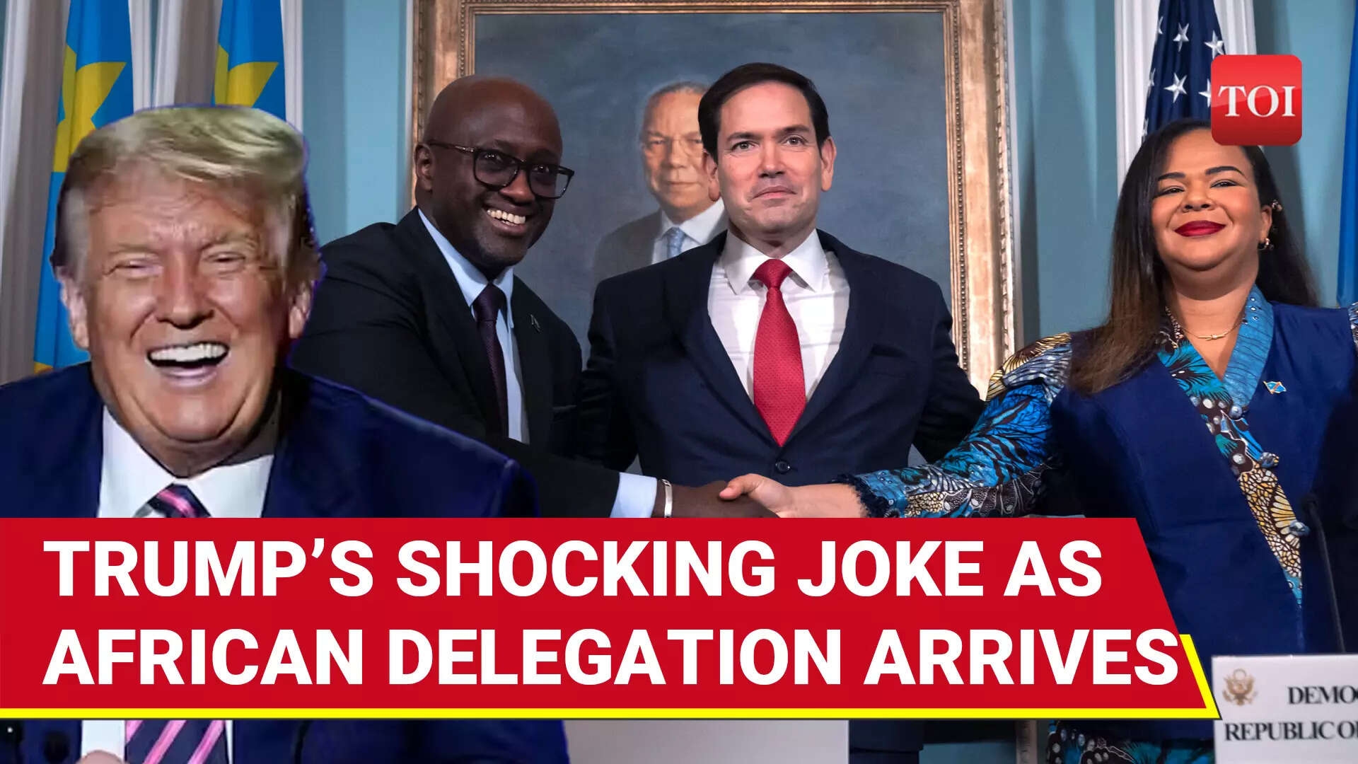 ‘Out Of My League': Trump Jokes As Delegations From Congo, Rwanda Arrive At White House