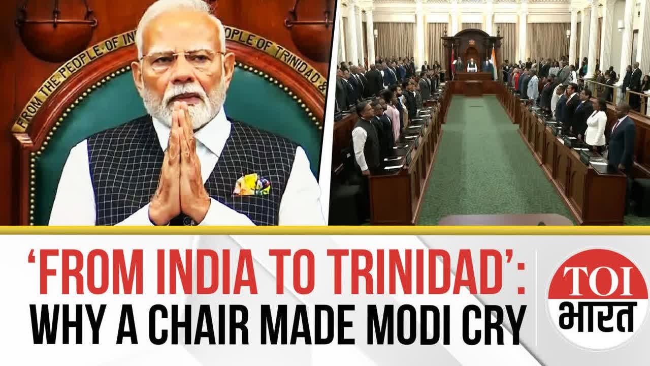 'From the people of India to..': Why a chair made PM Modi emotional in Trinidad & Tobago parliament