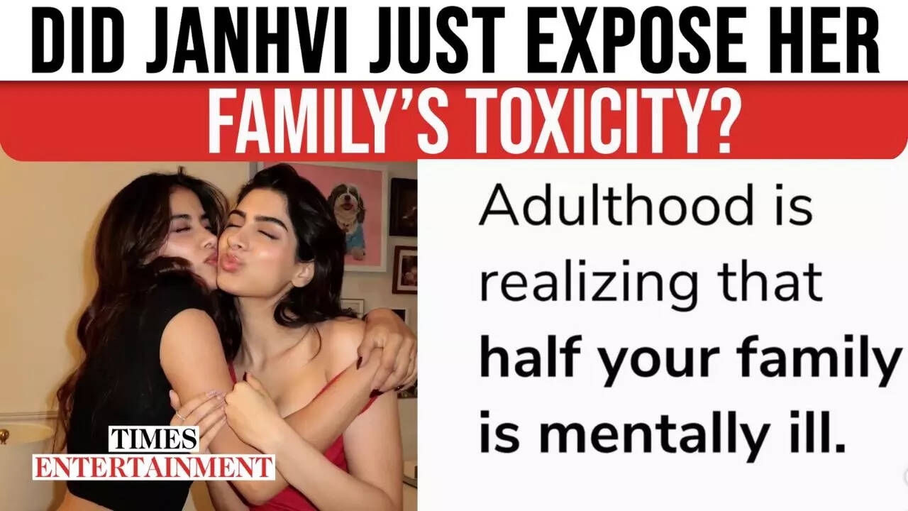 Janhvi Kapoor sparks debate after liking instagram post about 'mentally ill' family members