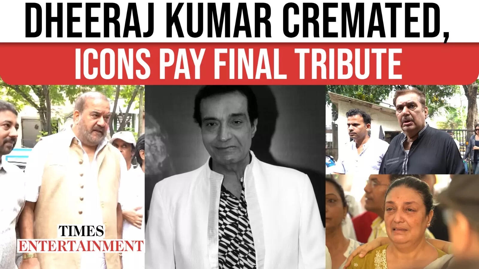 Emotional farewell: Industry icons salute Dheeraj Kumar one last time