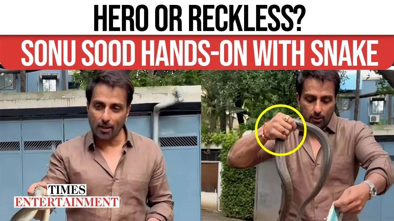 Sonu Sood Rescues Snake With Bare Hands, Urges Fans Not to Try It