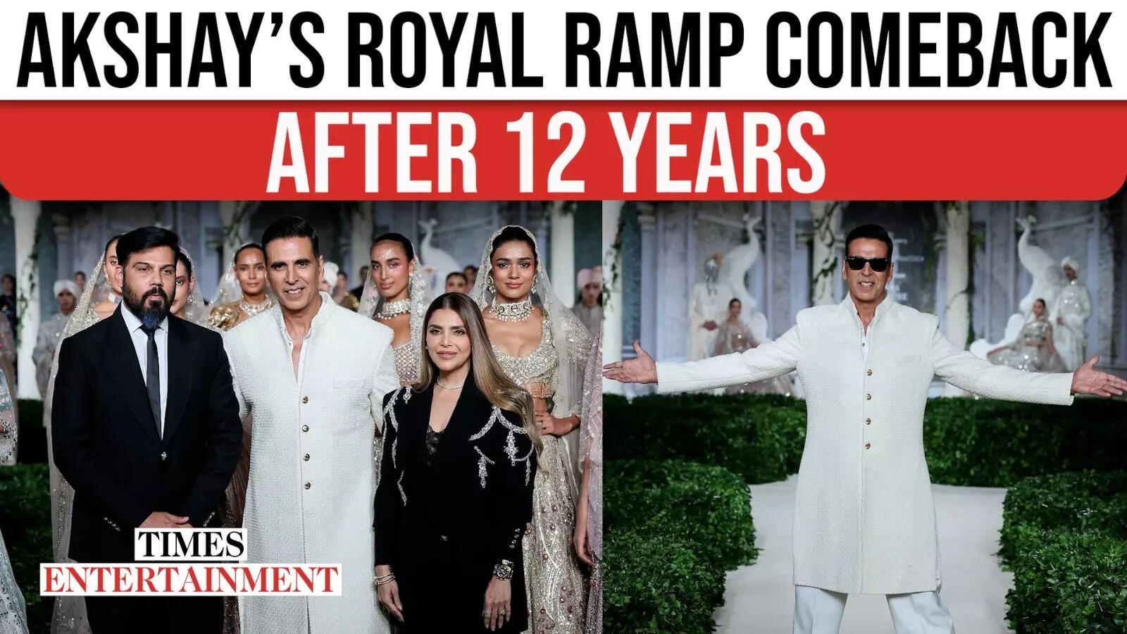 Akshay Kumar Returns to the Ramp After 12 Years- Shows Maharaja Swagger at ICW 2025