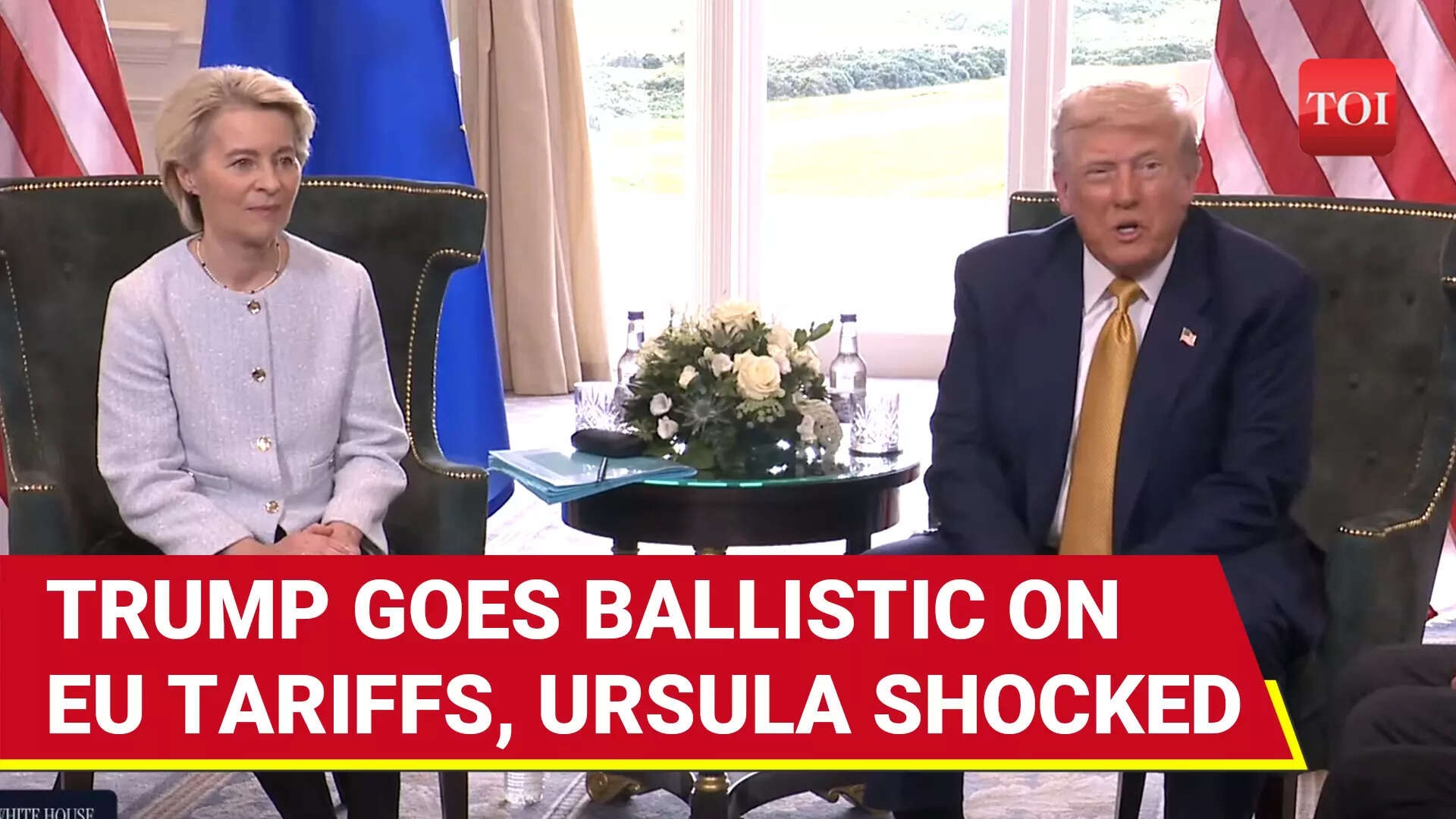 Trump DESTROYS Ursula On Her Own Turf; Refuses Any Tariff Relief For EU, She Watches In Shock
