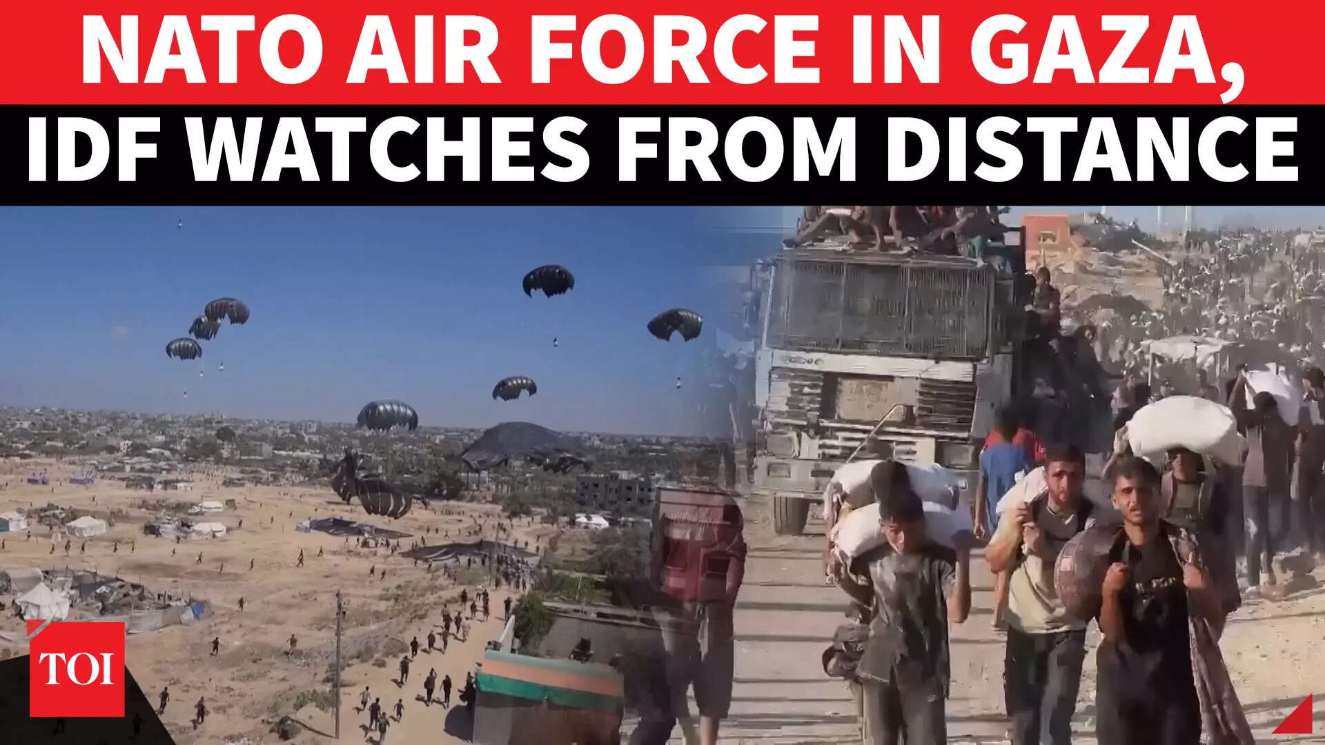 Spain Joins Arab & Int'l Community In Gaza Airdrops; Starvation Crisis Continue Amid Israeli War