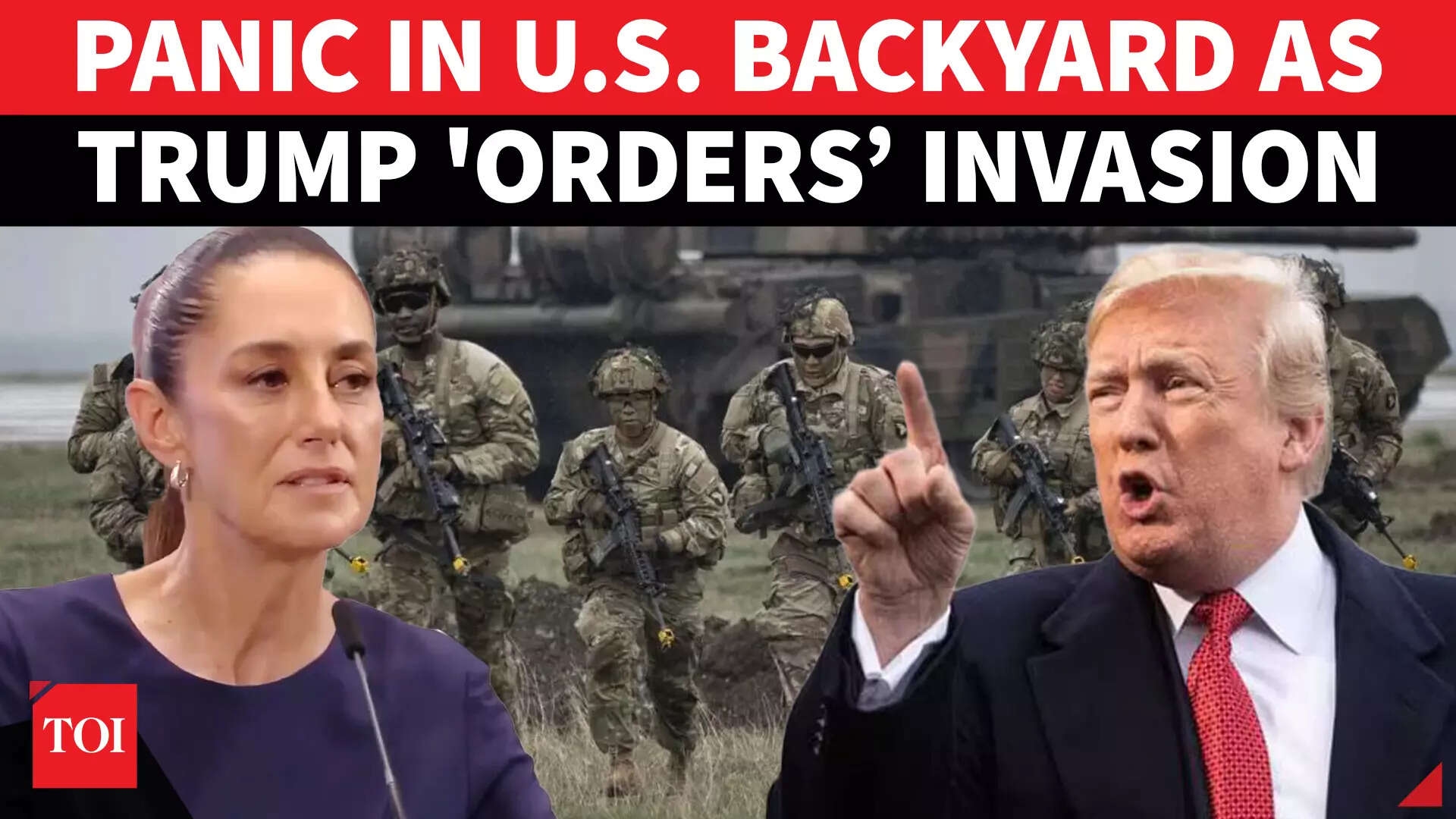 Trump's Troops To Storm U.S. Backyard? War Clouds Loom Over Mexico Cartels; Sheinbaum Says…
