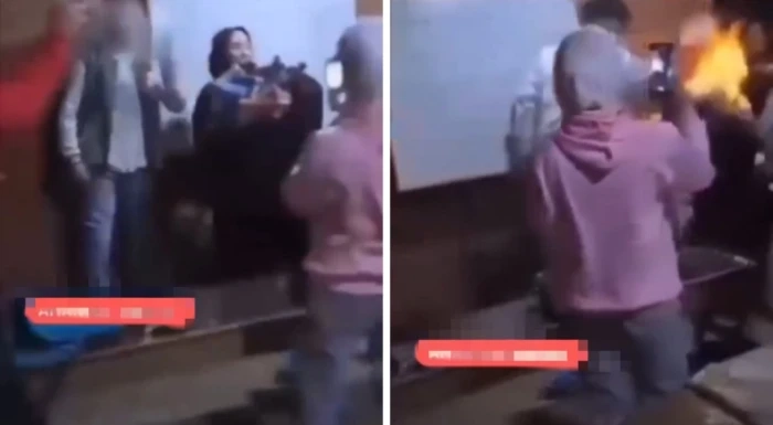 مصر.. شاهد.. طالب يشعل النيران في معلمته أثناء الاحتفال بتكريمها