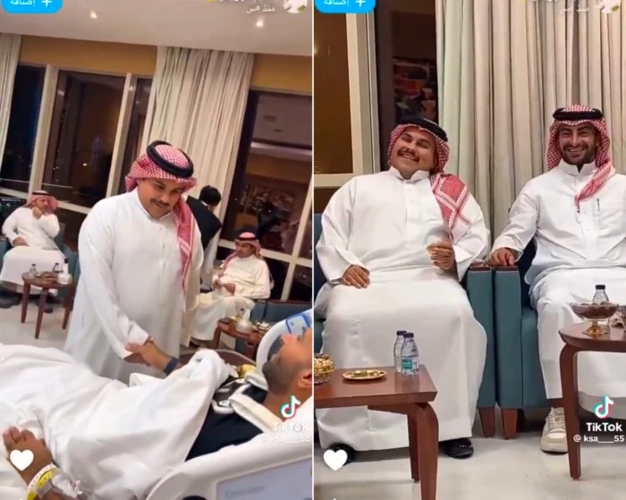 شاهد: الدريم يضع أحد الحضور في موقف محرج:"وش شعورك وأنت جالس جنب عبدالله الراجحي؟ وللعلم الجلسة هذي ثلاث دقايق وتطلع"